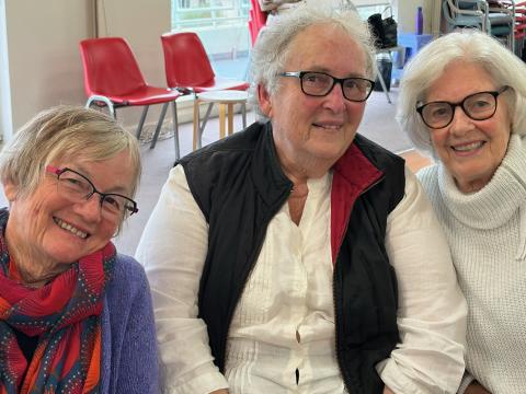 Rosemary Millar, Margaret Driscoll and Linda Allan.