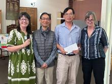 Restricted Winners and HHBC members; Zhan Wan and Joseph Cheng with Convenor Paula Nigem and Preident Kathie de Palo